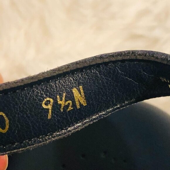 SAS. SUNTIMER TRIPAD COMFORT HEEL STRAP WOMEN'S LEATHER NAVY BLUE SANDAL 9.5 - Picture 5 of 5